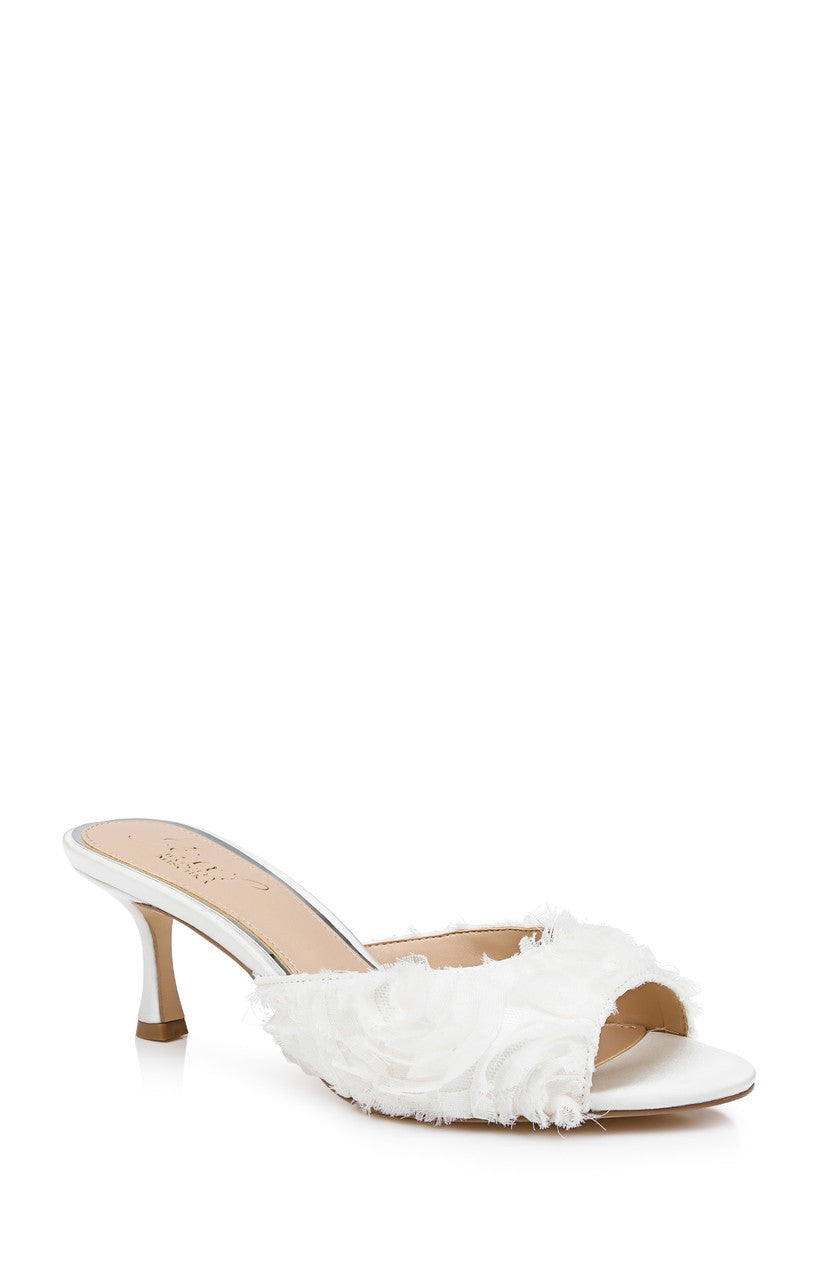 Scarlet Kitten Heel Mule Sandals