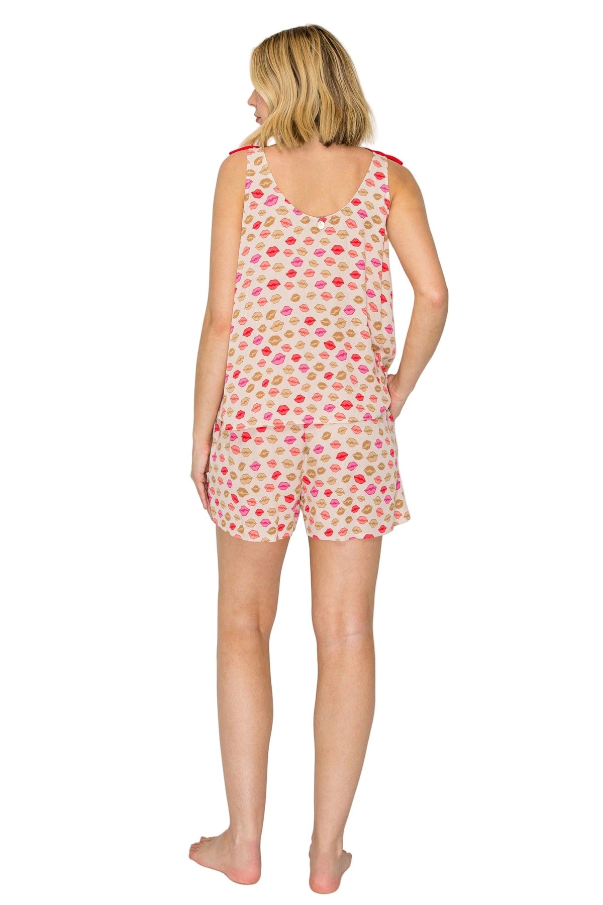 Luxe Crinkle Jersey Tank and Shorts Pajama Set