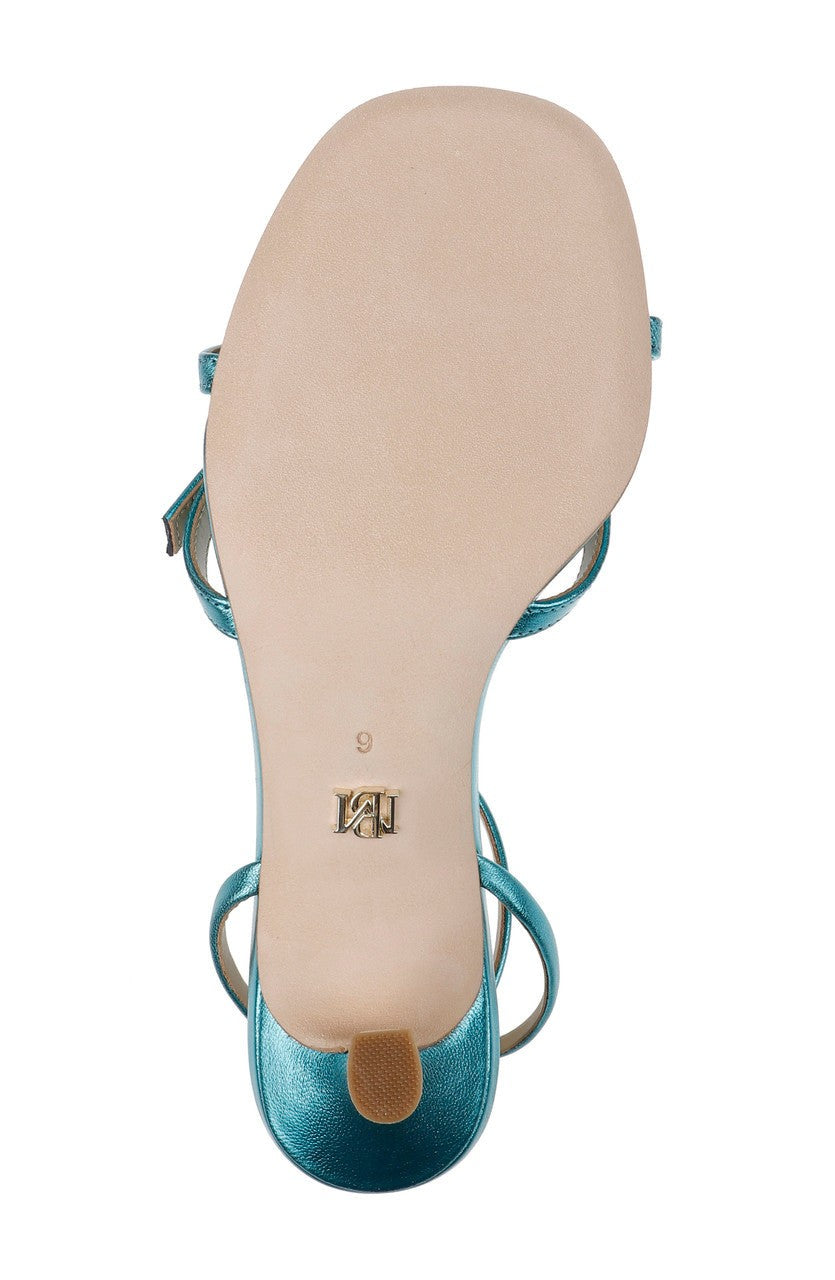Brynna Leather Sandals with Heart Buckle
