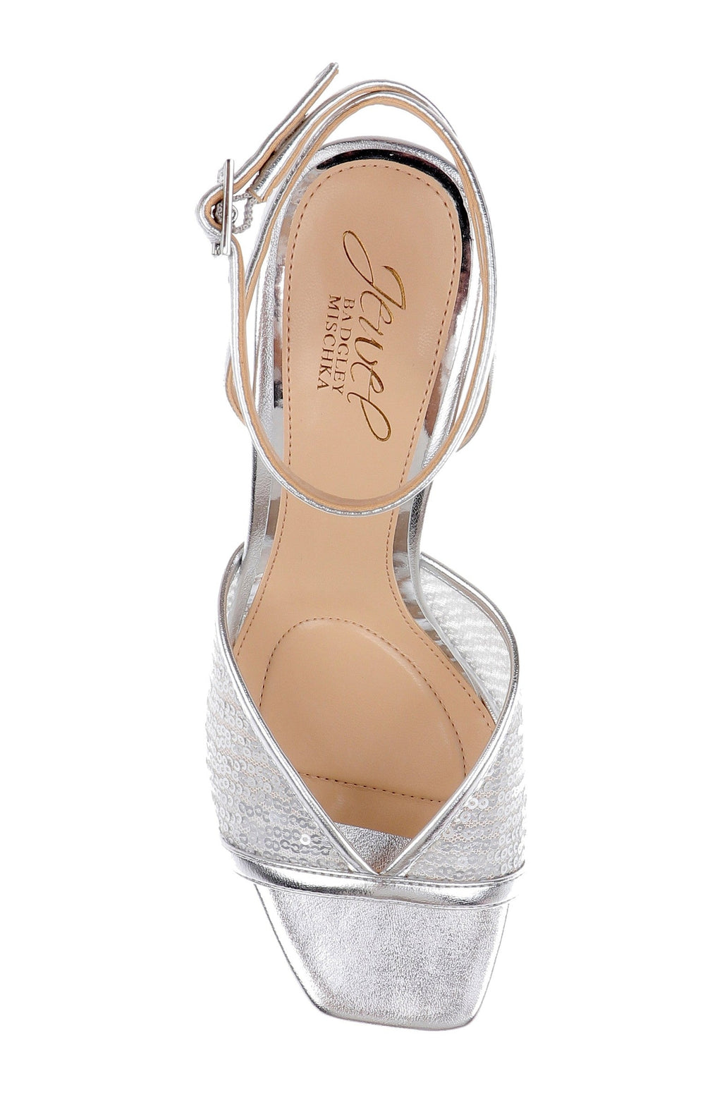 Zaha Sequin Ankle Strap Sandal