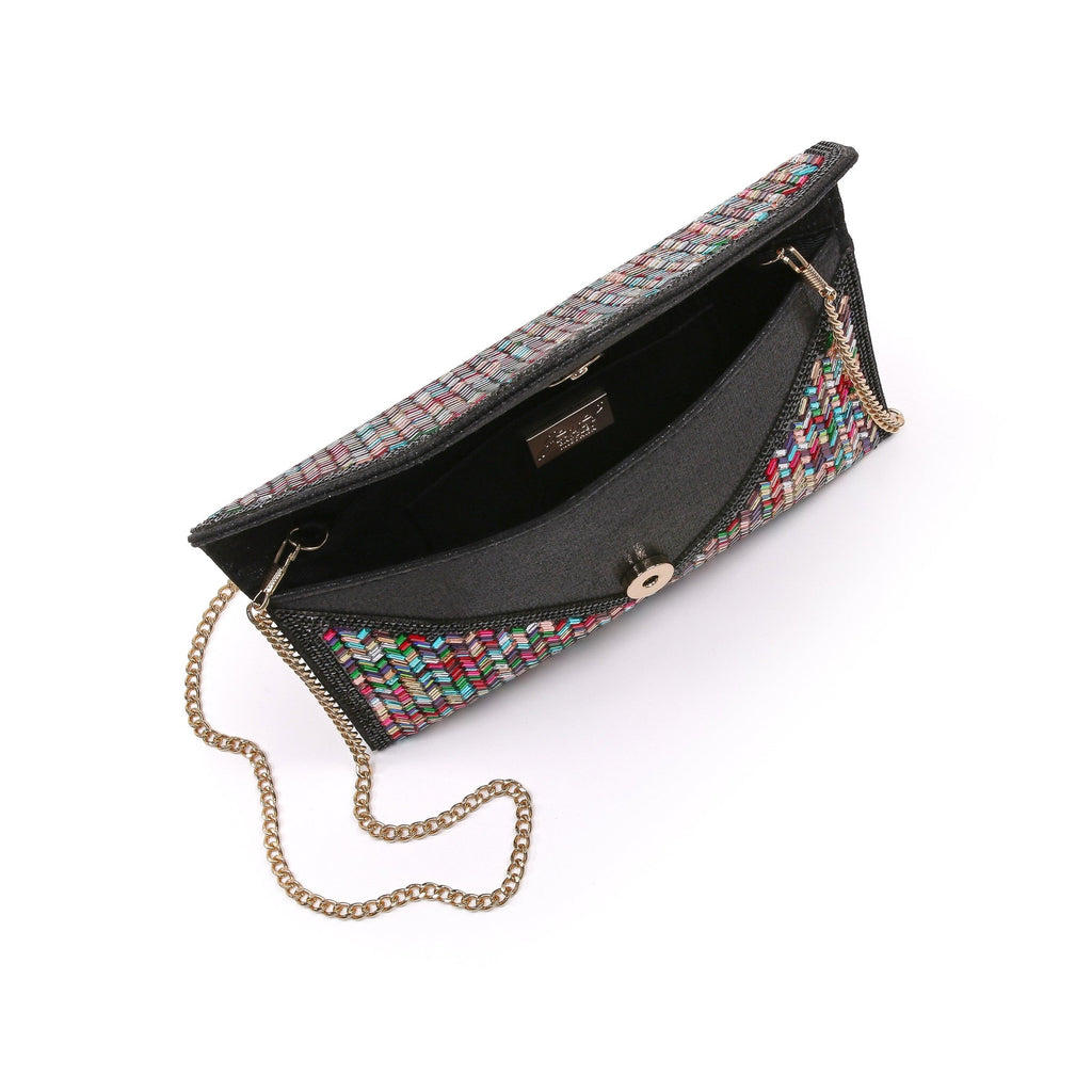 Bibi Slim Crystal Envelope Clutch