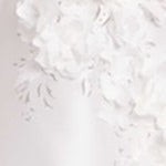 Strapless 3D Floral Mini Dress