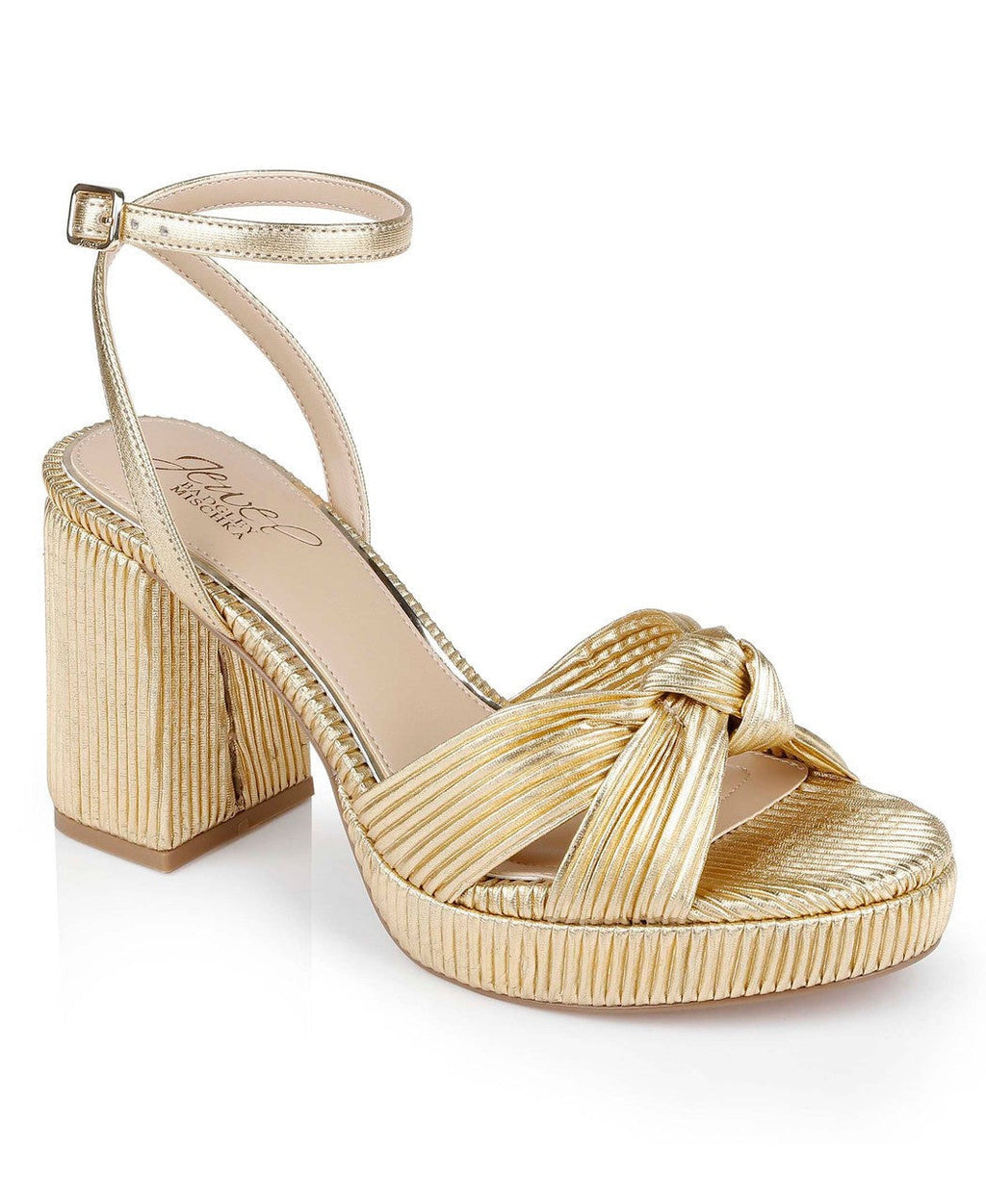 Tyler Ribbed Open Toe Block Heels