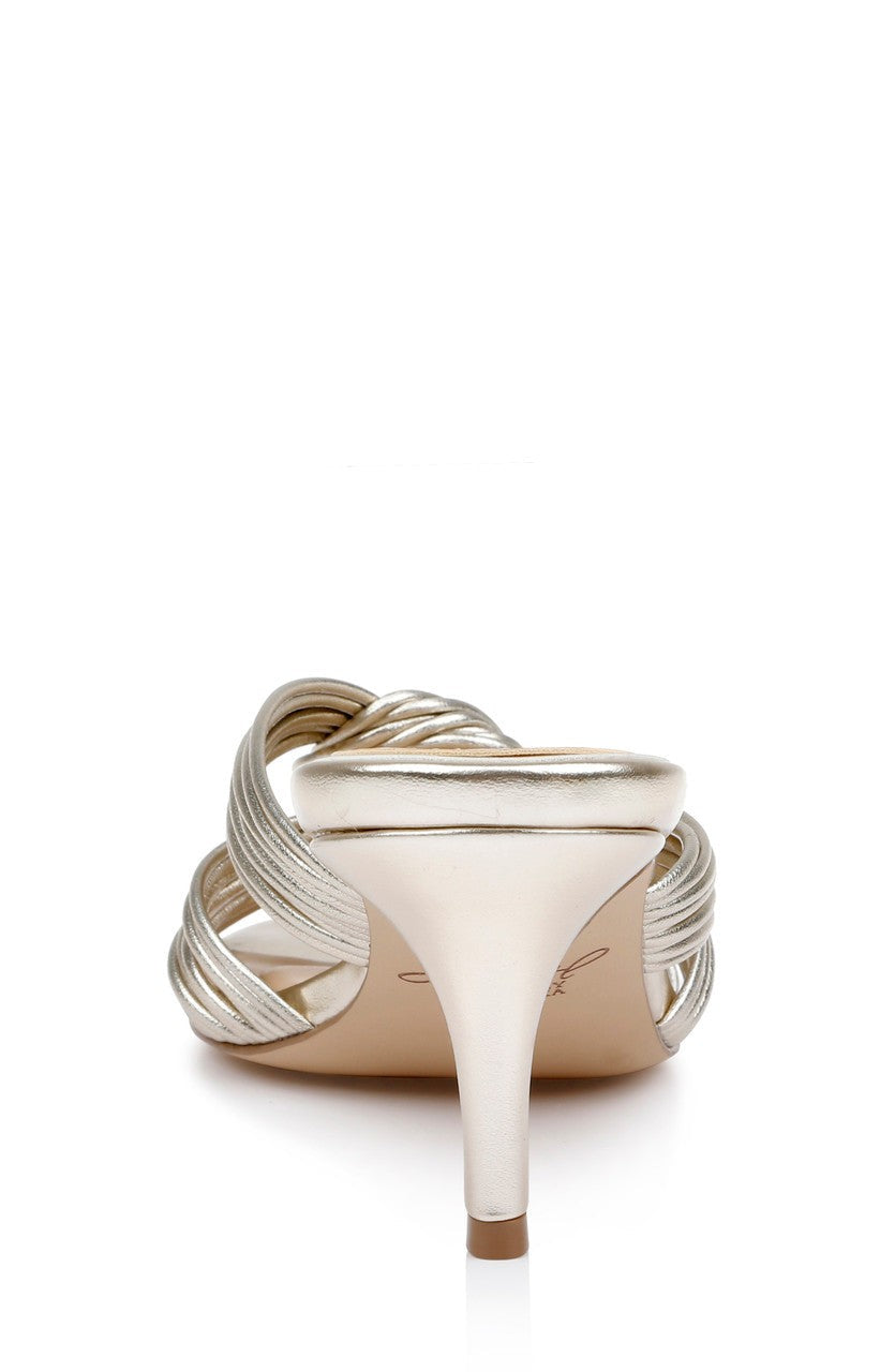 Mia Twisted Leather Mules