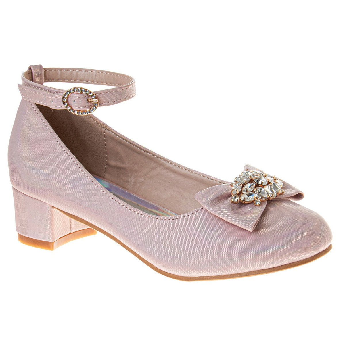 Girls' Ankle Strap Dress Pumps