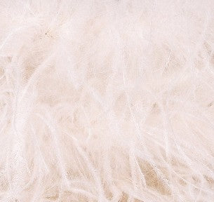 Raven Ostrich Feather Pouch Halfmoon Handle