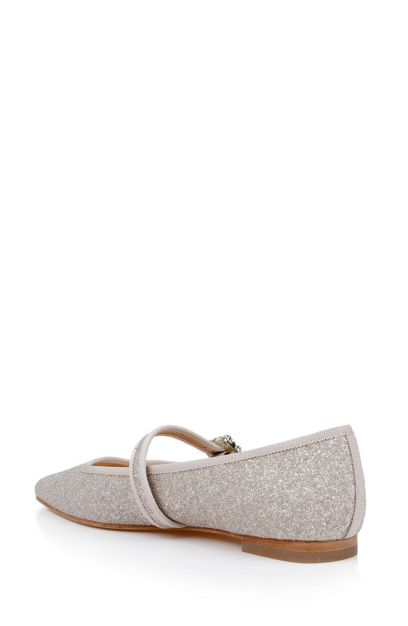 Brystol Ballerina Flats with Crystal Buckle