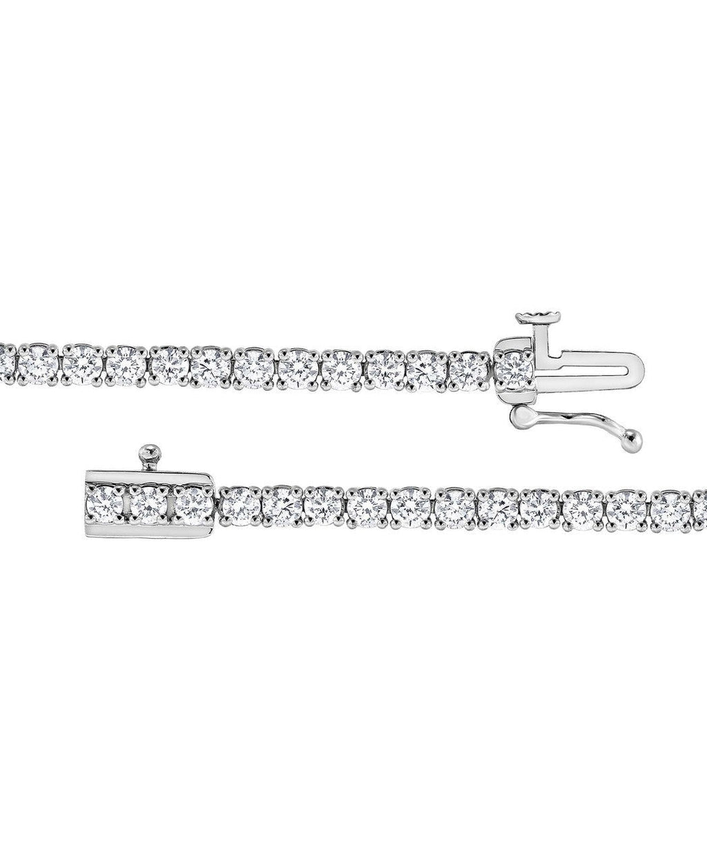 4CTTW Round Cut Diamond Tennis Bracelet