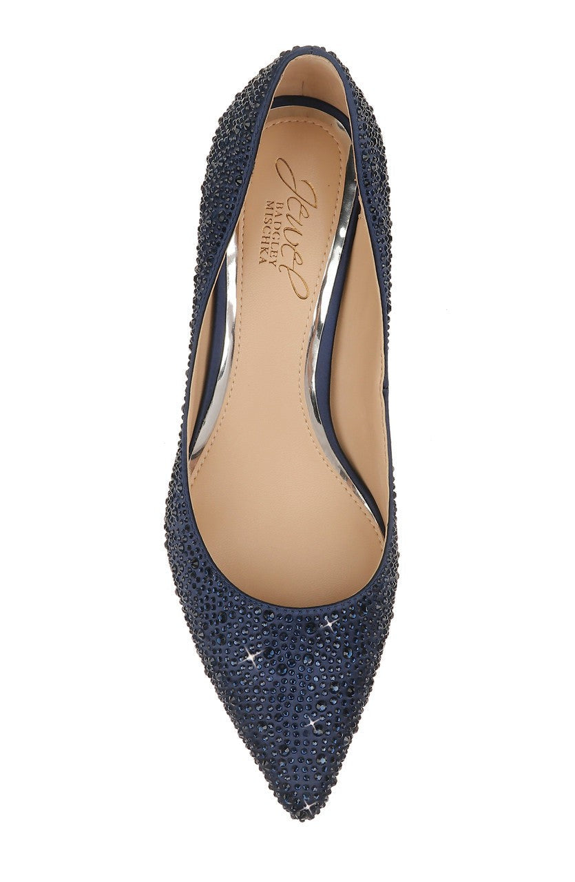 Frenchie Wide Width Pointed Toe Kitten Heel