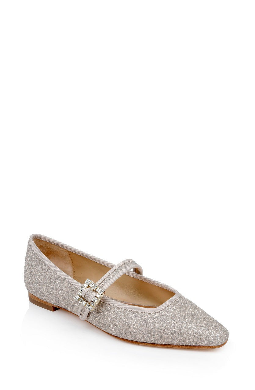 Brystol Ballerina Flats with Crystal Buckle