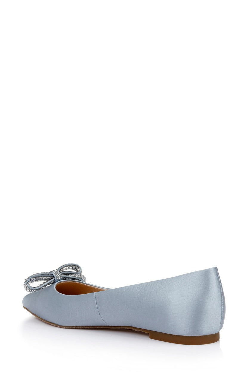 Hesther Ballerina Flats with Rhinestone Bow