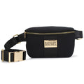Sage Scuba and Vegan Leather Belt Bag