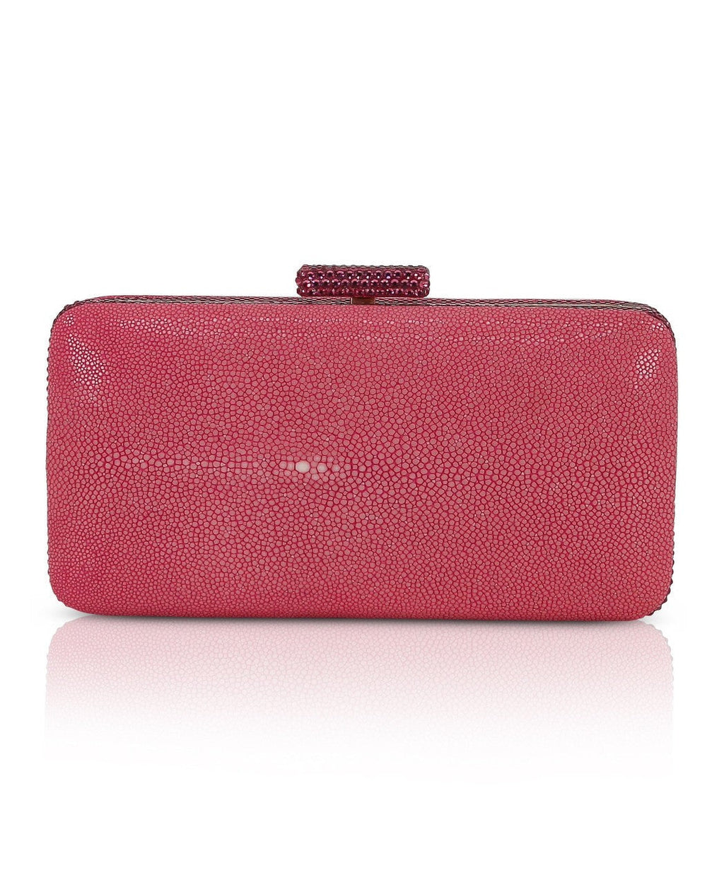 Evelyn Stingray Leather Clutch