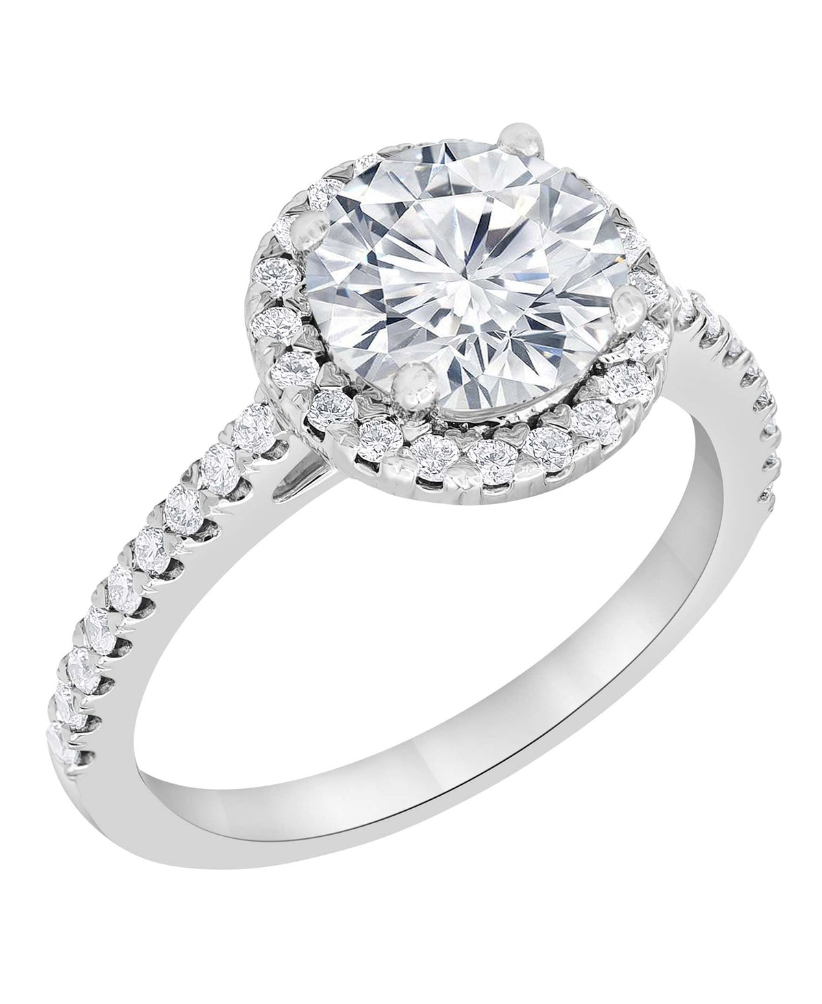 Diamond Halo Solitaire Plus Engagement Ring