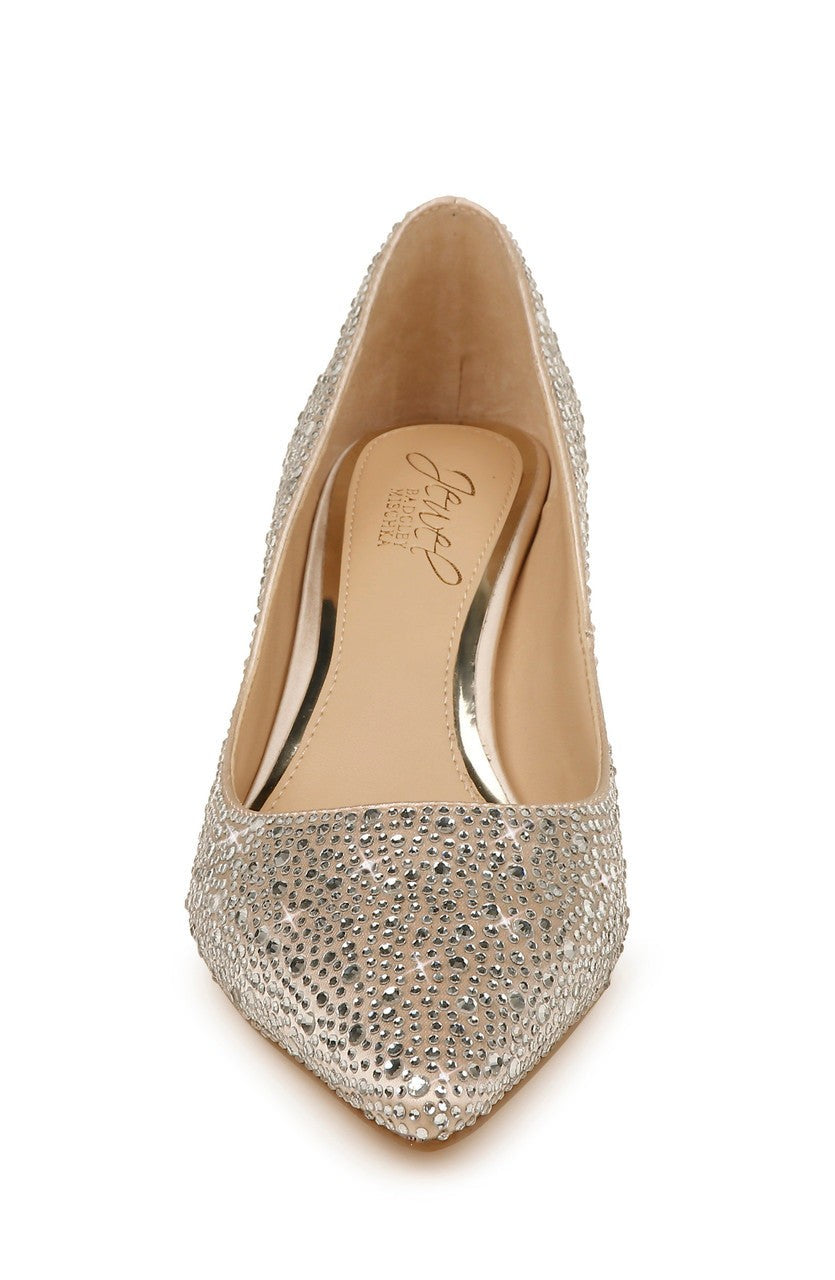 Frenchie Wide Width Pointed Toe Kitten Heel