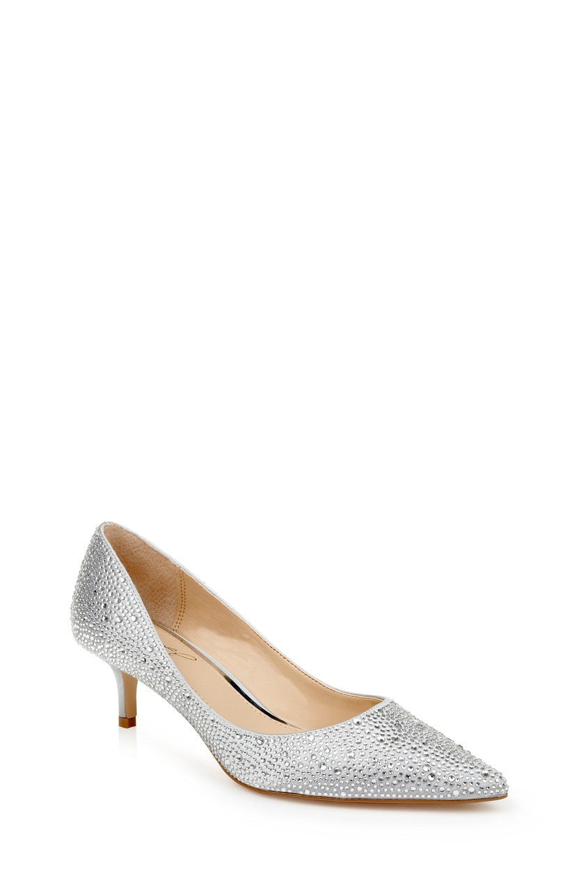 Frenchie Wide Width Pointed Toe Kitten Heel