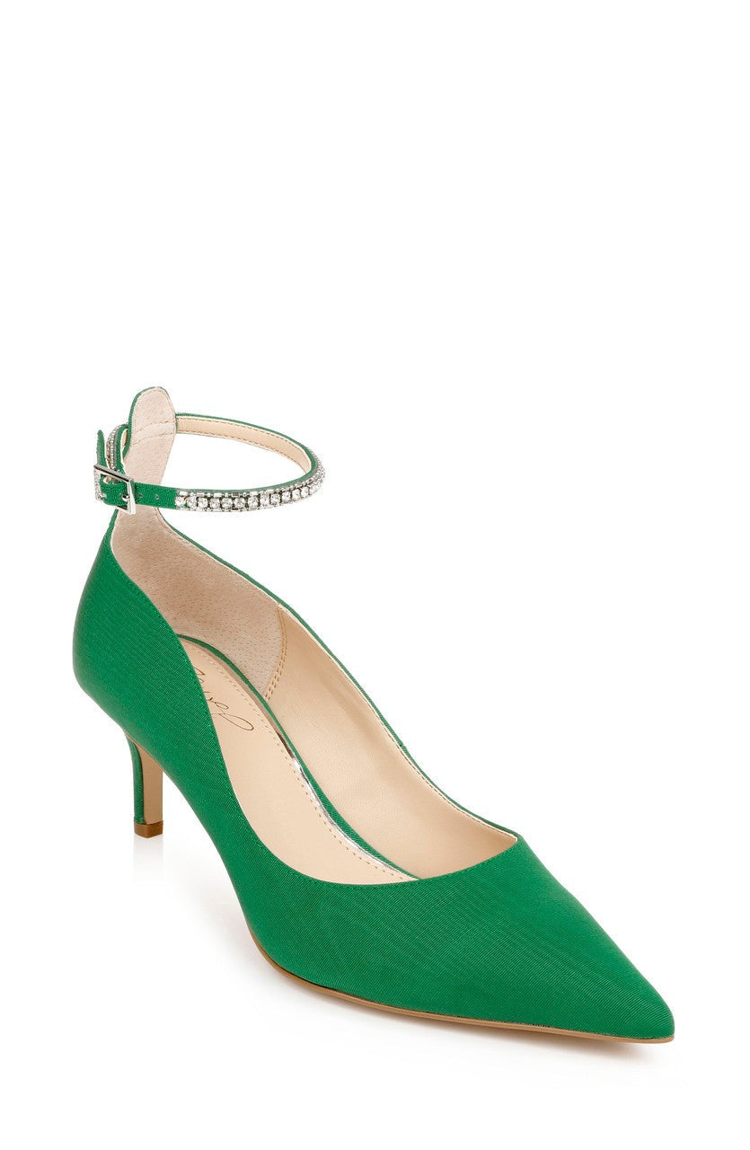 Jamila Ankle Strap Kitten Heel