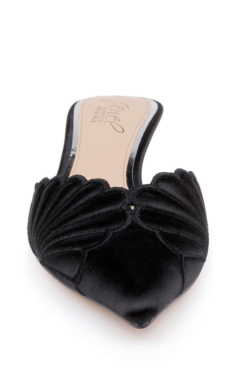 Palmer Pointed Toe Kitten Heel Mules