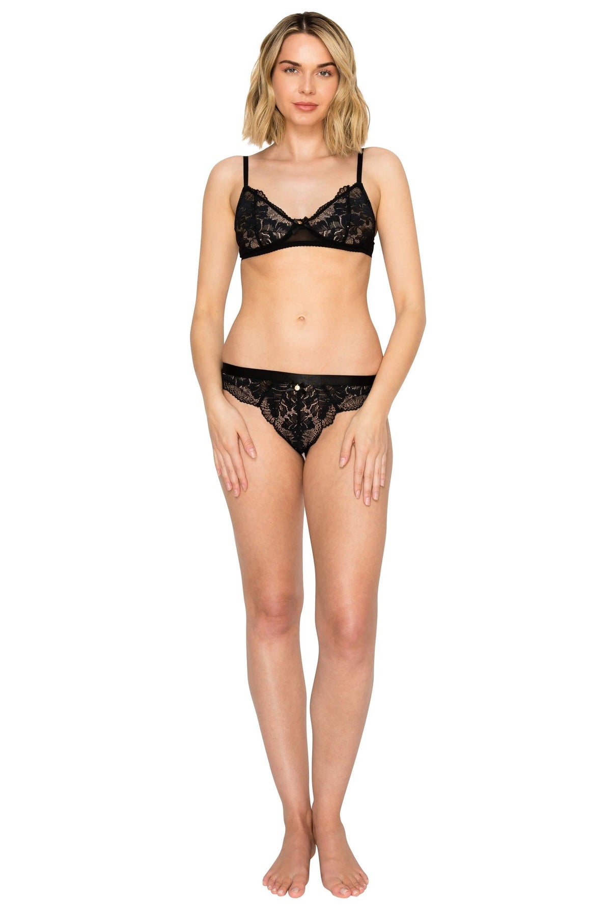 Luxe Sparkle Lace Thong
