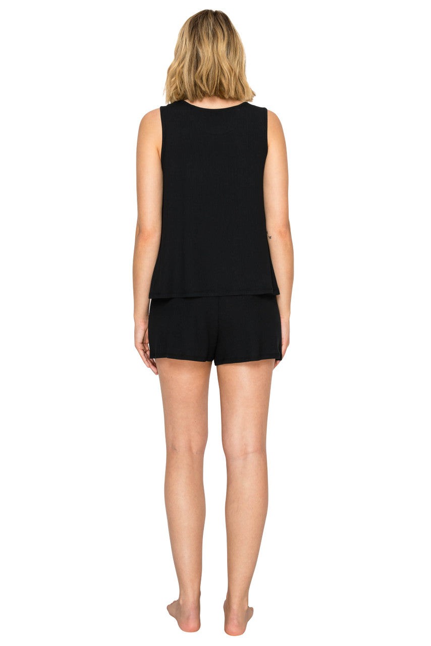 Luxe Rib Modal Blend Henley Top & Short Set