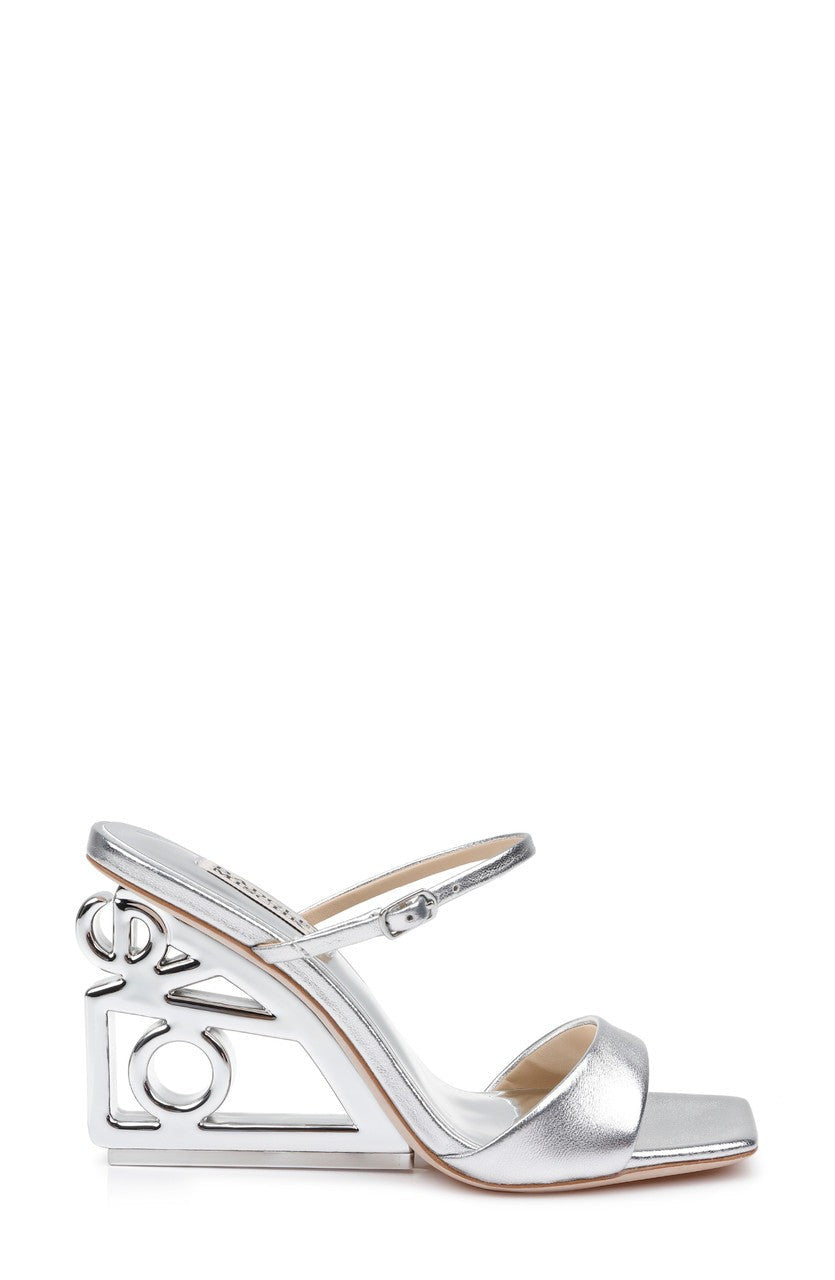 Luna Mule With Sculptural Wedge