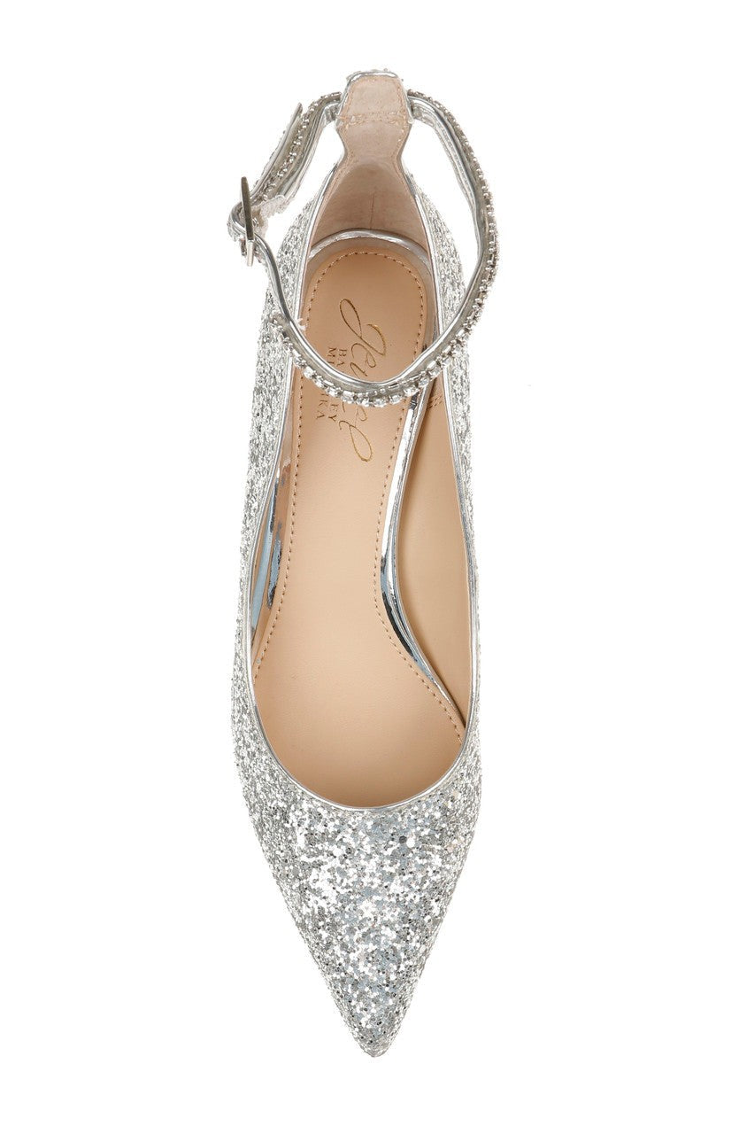 Jamila Ankle Strap Kitten Heel