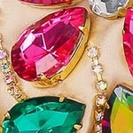 Jem Crystal Floral Clutch