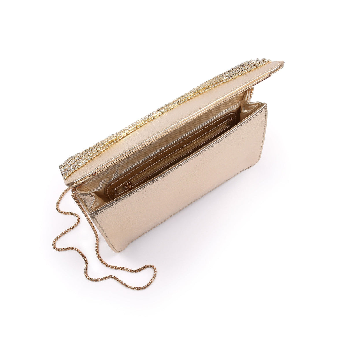 Lux Crystal Chain Envelope Clutch
