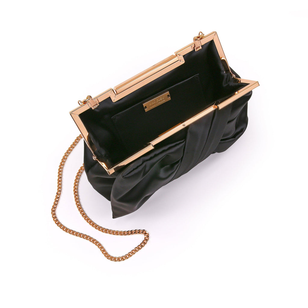 Vivien Satin Tie Pouch Clutch