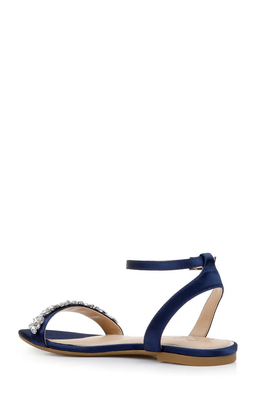 Ohara Minimalist Crystal Adorned Flats