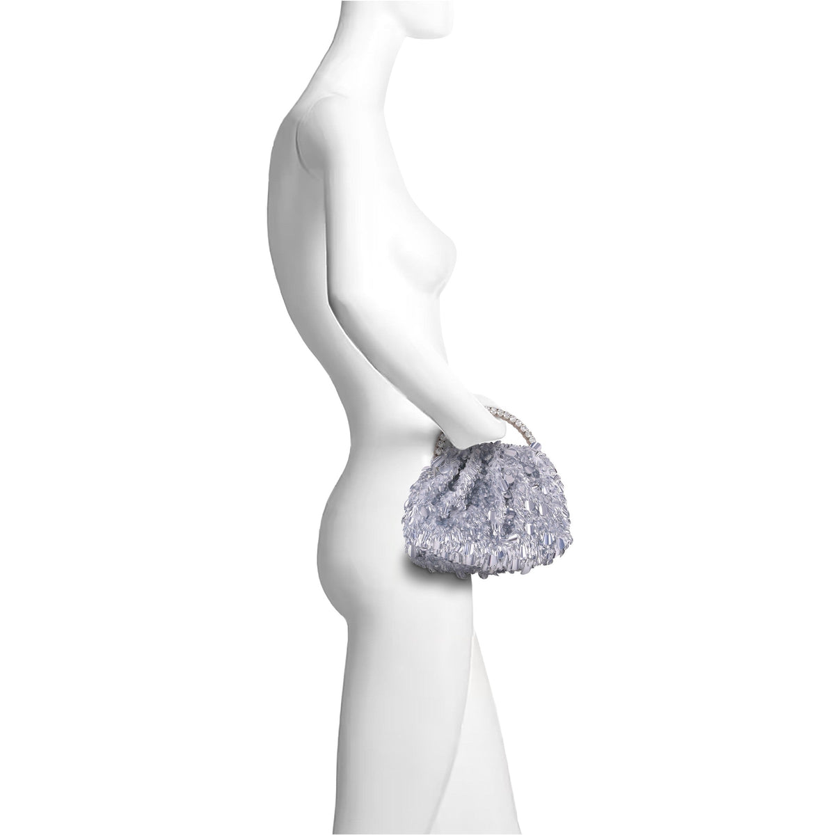Remy Crinkle Sequin Pouch Clutch