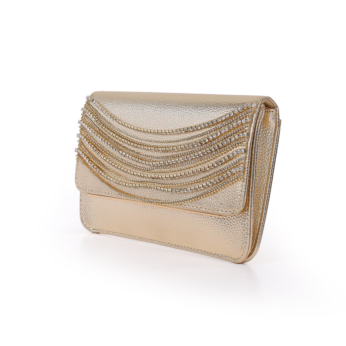 Lux Crystal Chain Envelope Clutch