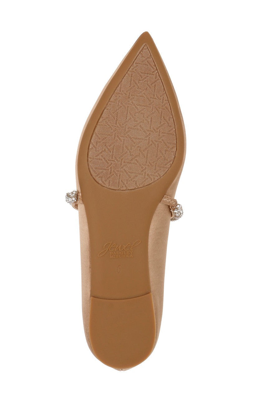 Vana Pointed Flats with Embellished Straps
