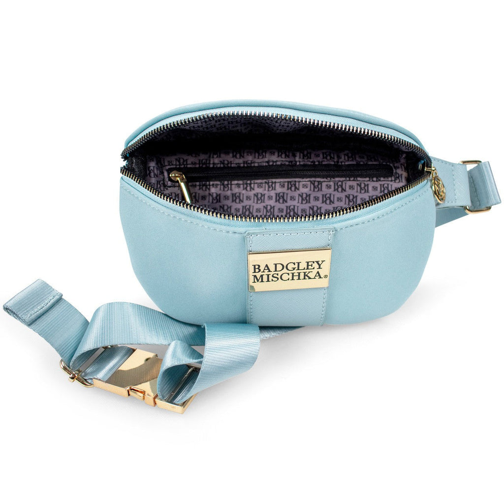 Sage Scuba and Vegan Leather Belt Bag