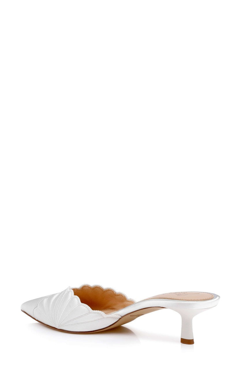 Palmer Pointed Toe Kitten Heel Mules