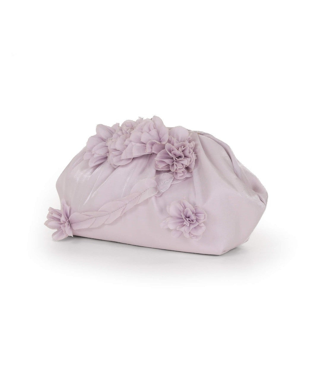Lottie Floral Applique Pouch Clutch