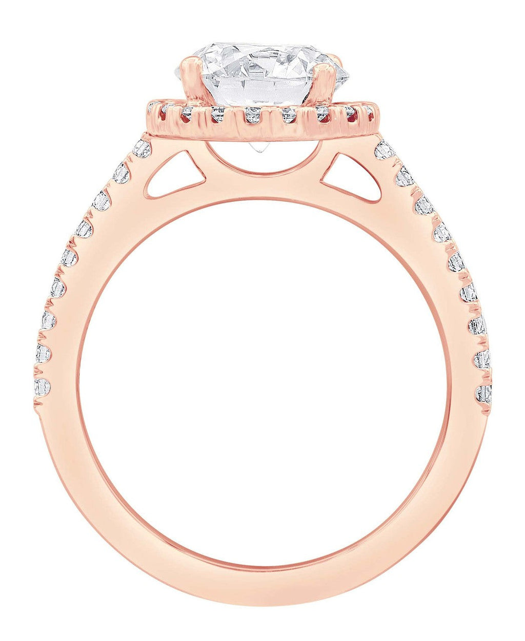Diamond Halo Solitaire Plus Engagement Ring