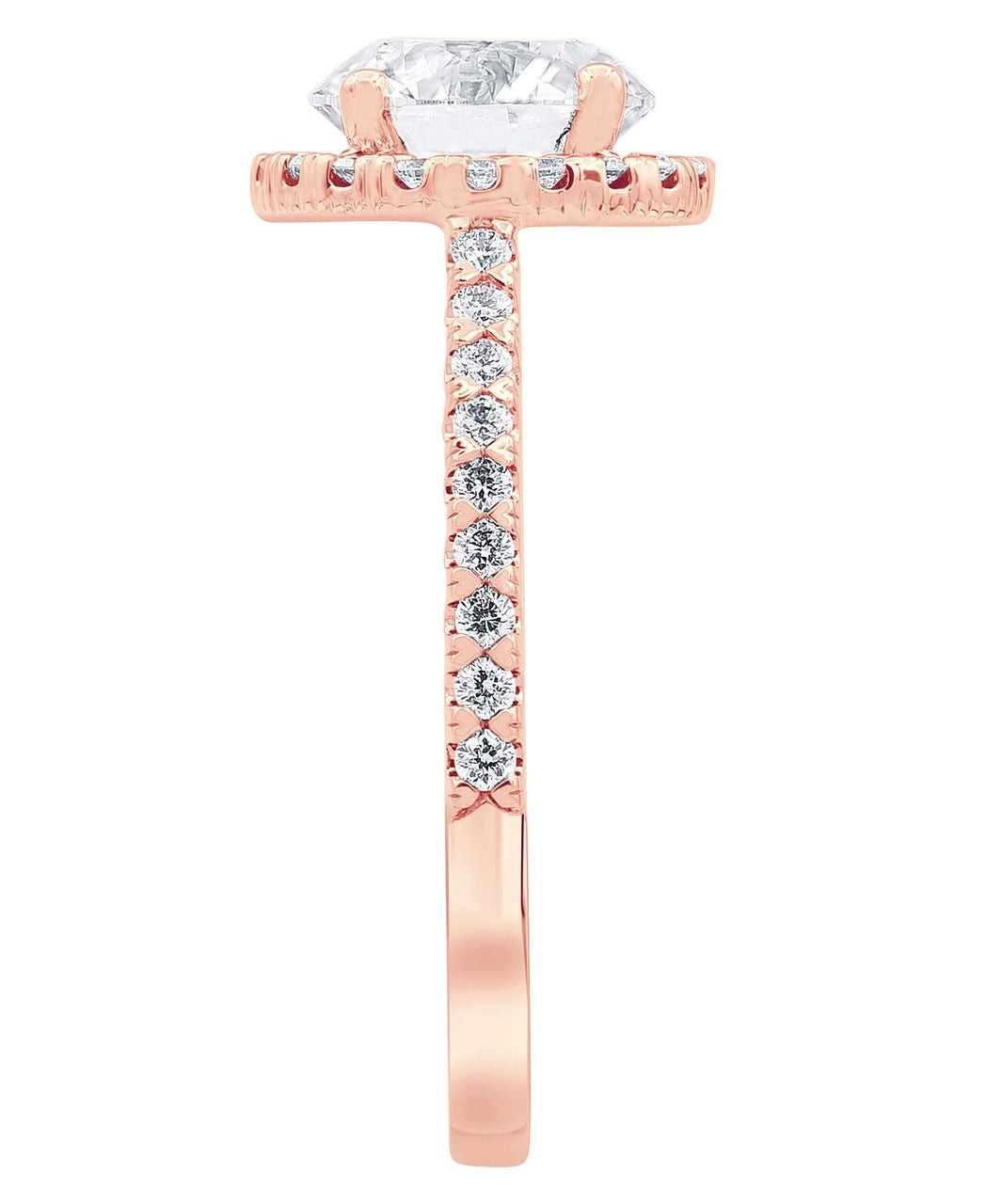 Diamond Halo Solitaire Plus Engagement Ring