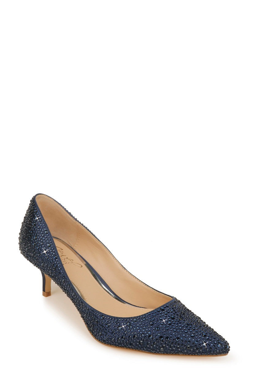 Frenchie Wide Width Pointed Toe Kitten Heel