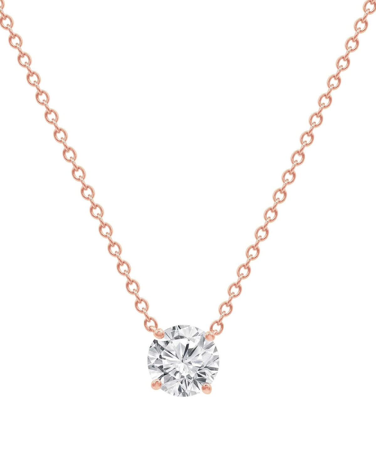 Diamond Pendant Solitaire Plus Necklace