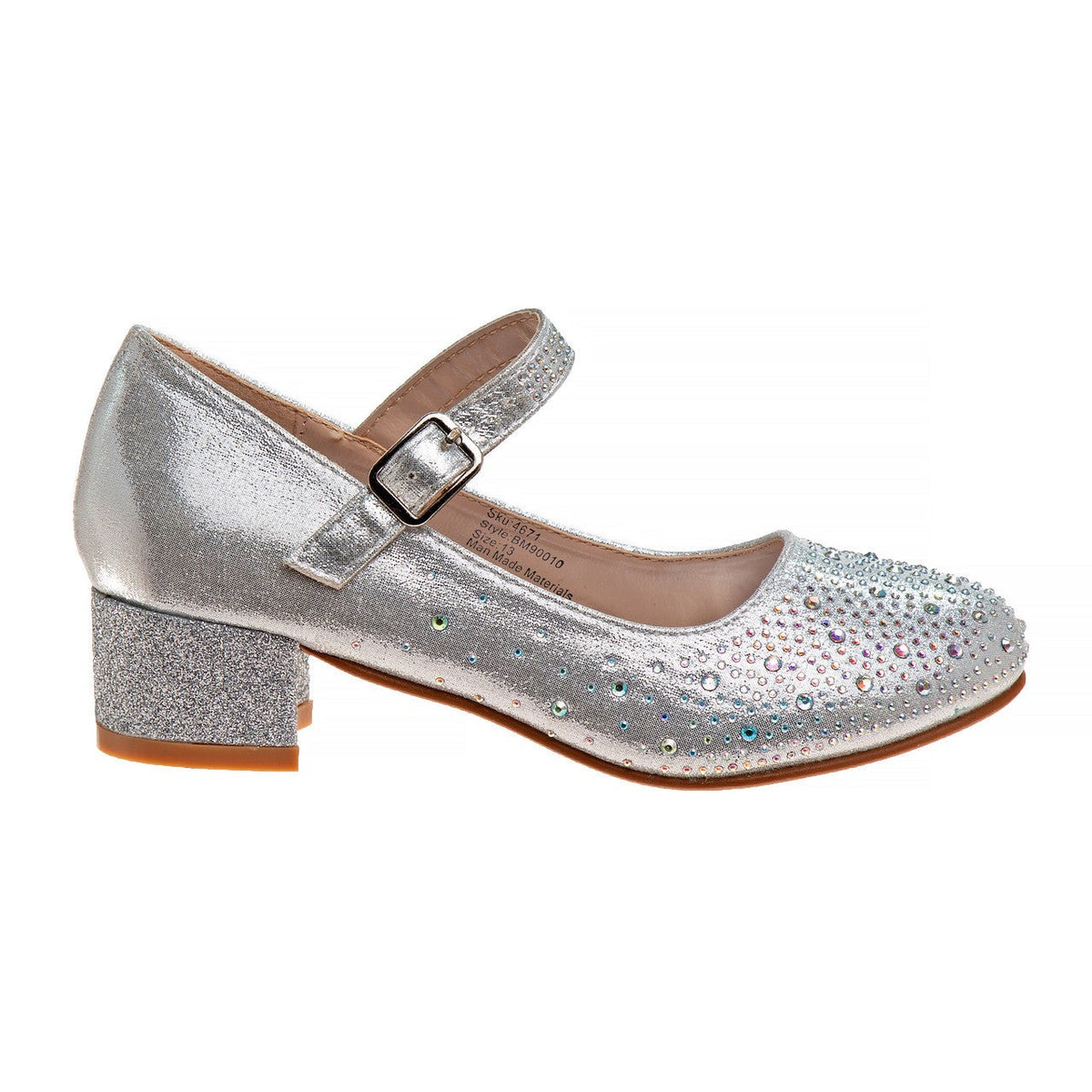 Girls' Buckled Block Heel Dress Shoes