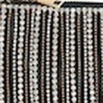 Piper Top Zip Crystal Fringe Leather Crossbody