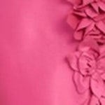 Floral Appliqué Mikado Sheath Dress