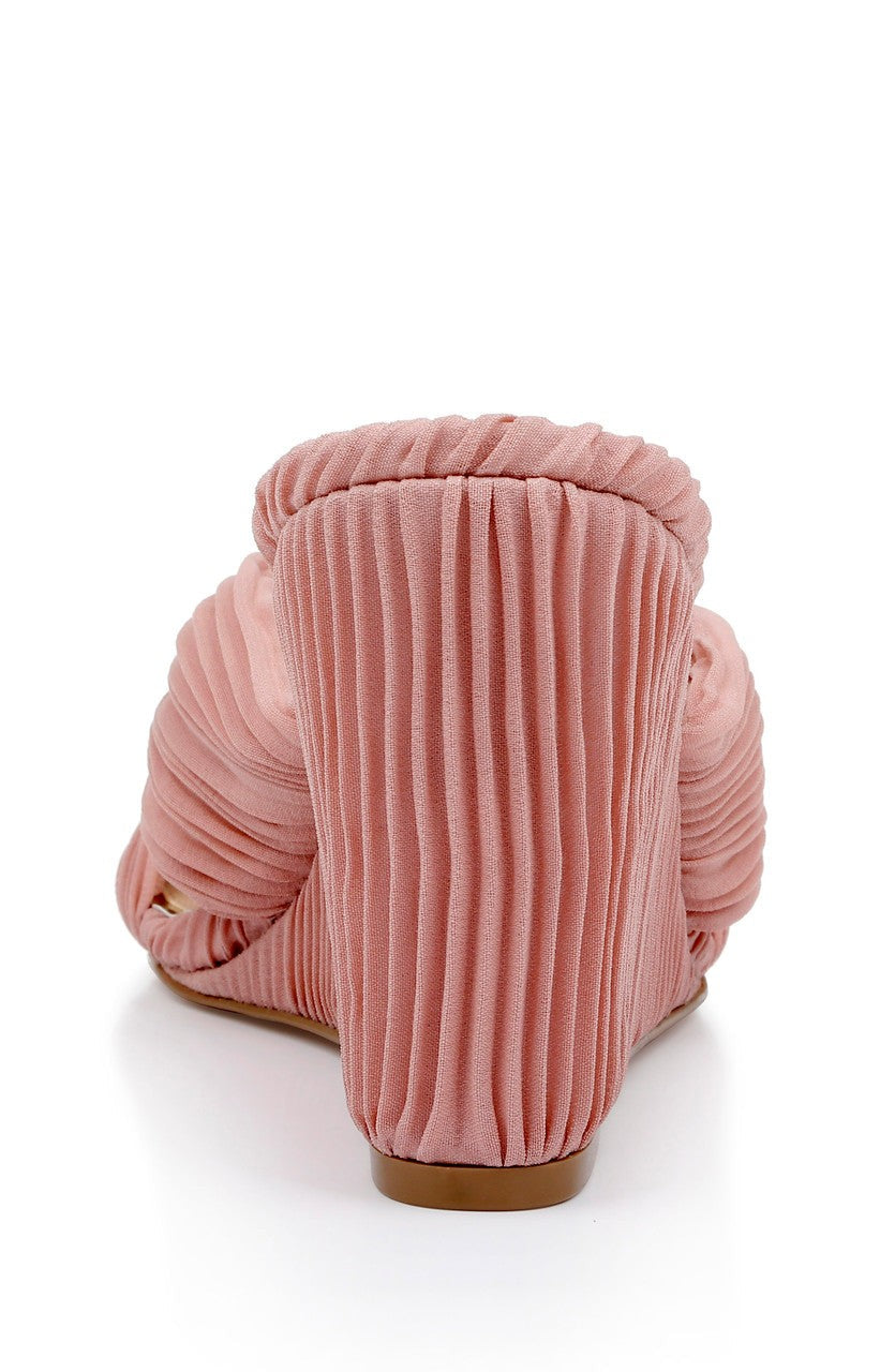 Hype Pleated Wedge Mule