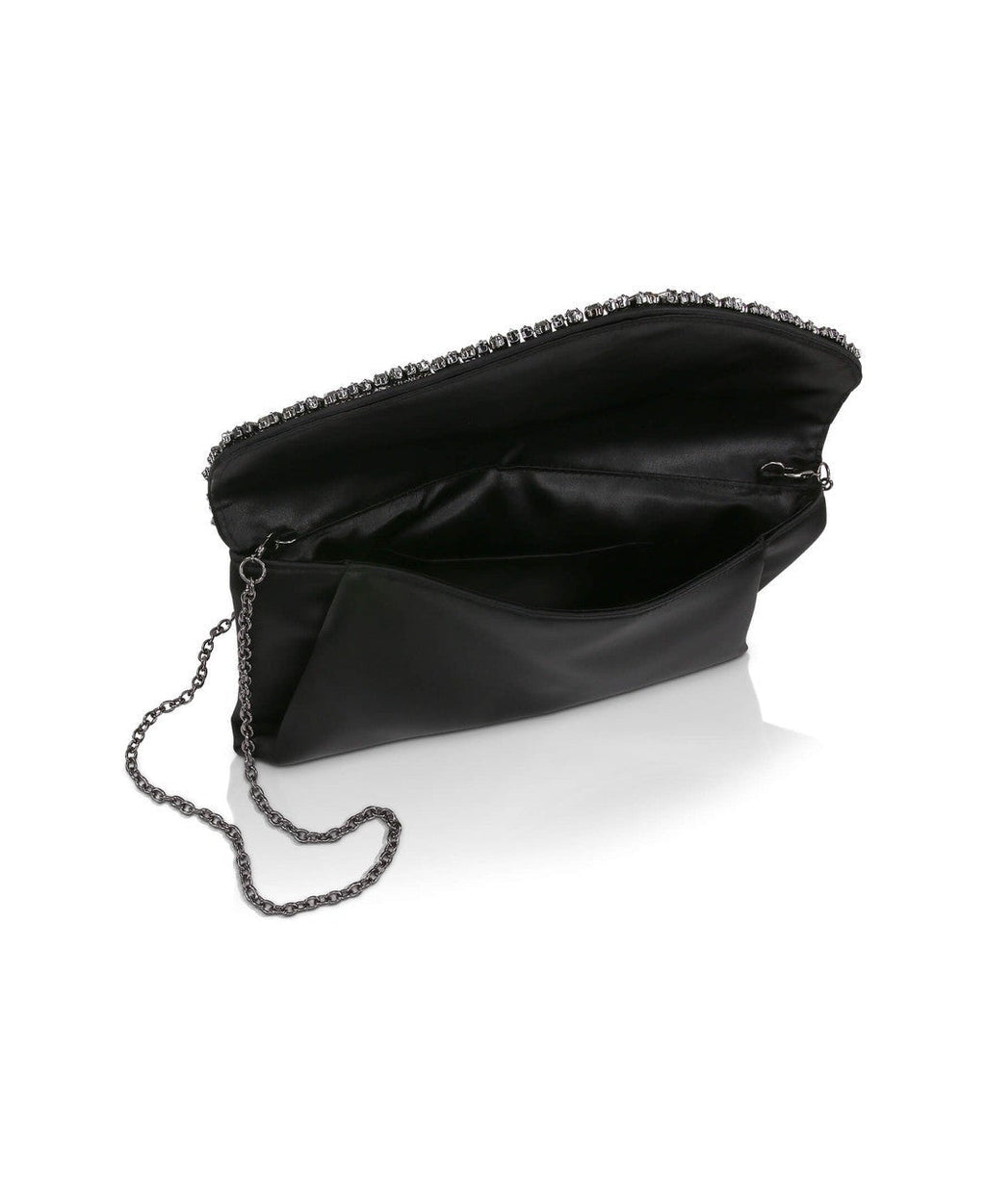 Mika Mixed Crystal Satin Envelope Clutch
