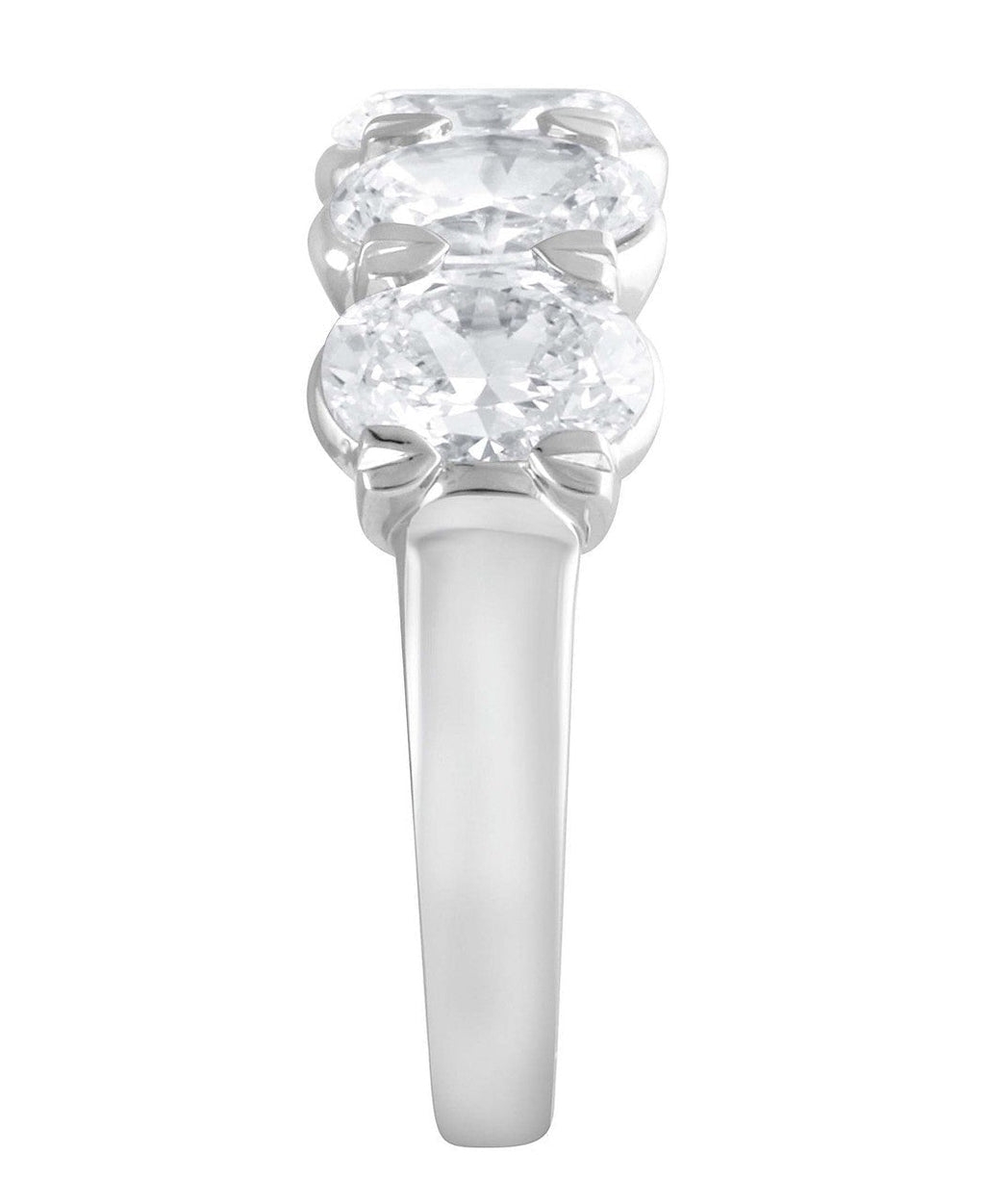 Oval-Cut Diamond Wedding Band