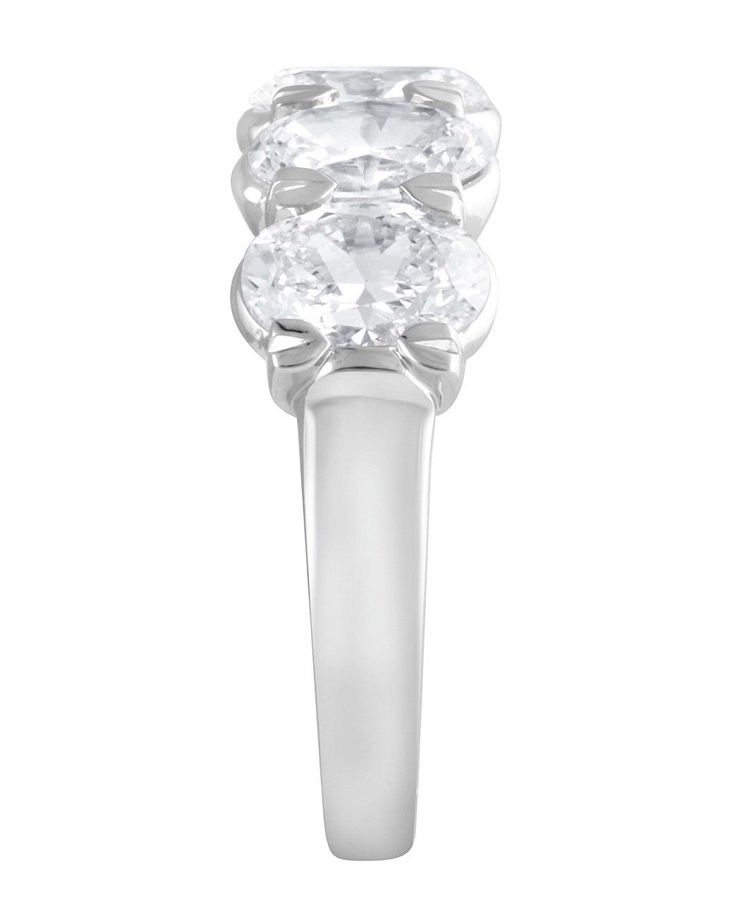 Oval-Cut Diamond Wedding Band
