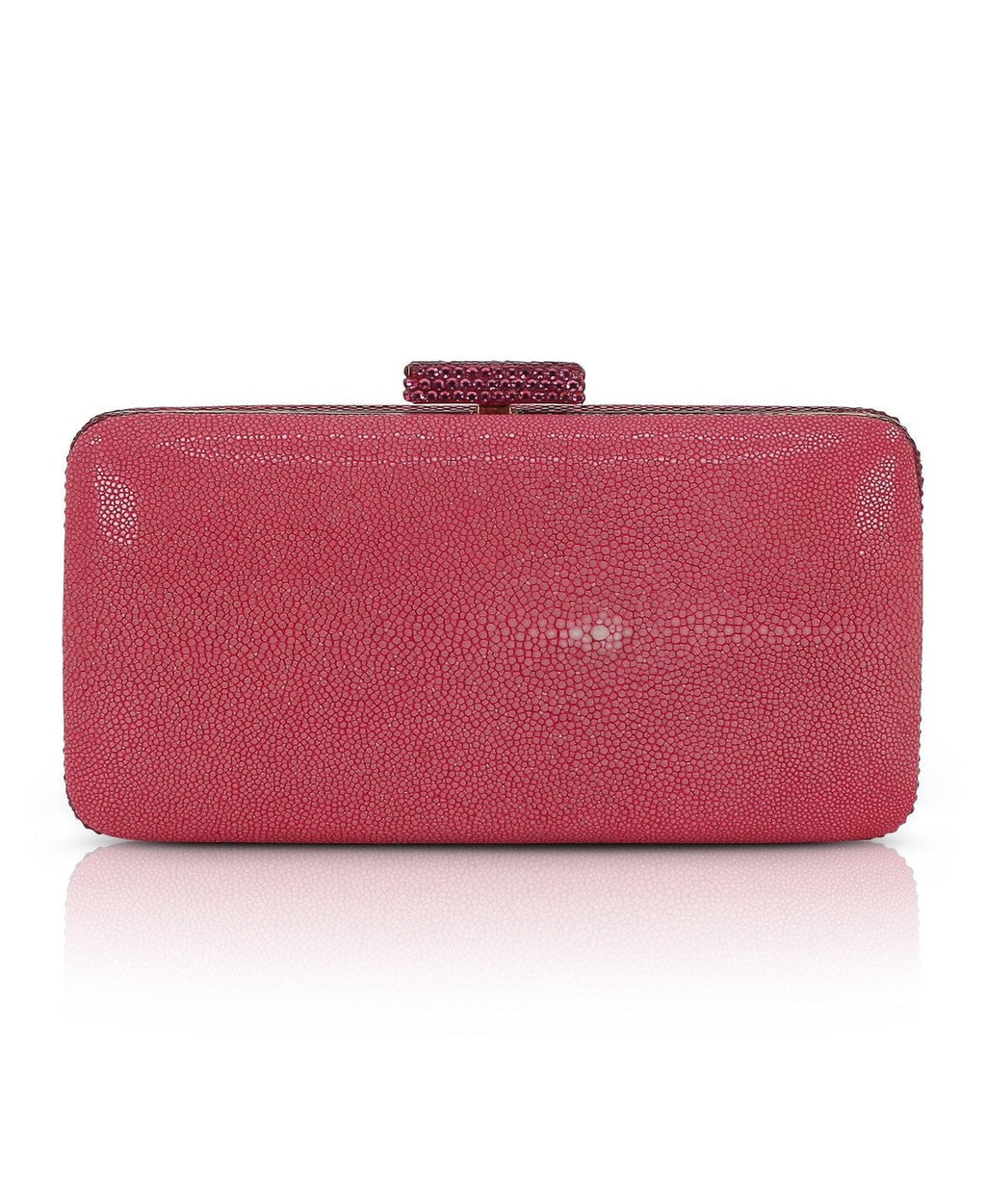 Evelyn Stingray Leather Clutch