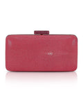 Evelyn Stingray Leather Clutch