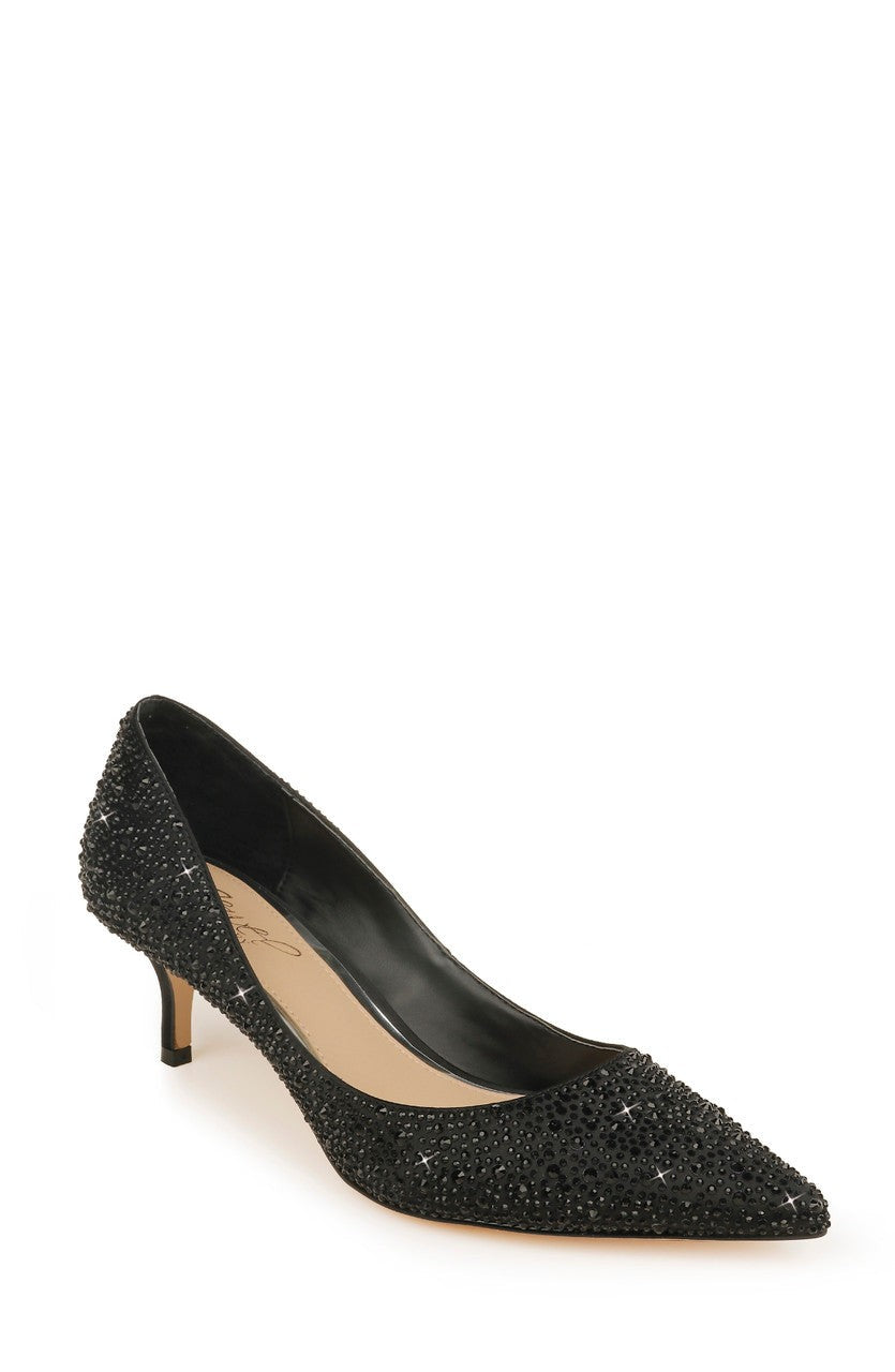 Frenchie Wide Width Pointed Toe Kitten Heel